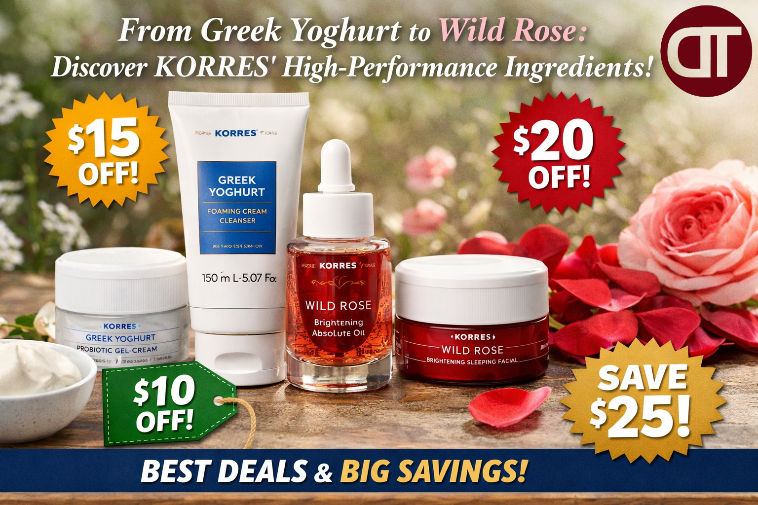 From Greek Yoghurt to Wild Rose: Discover KORRES’ High-Performance Ingredients