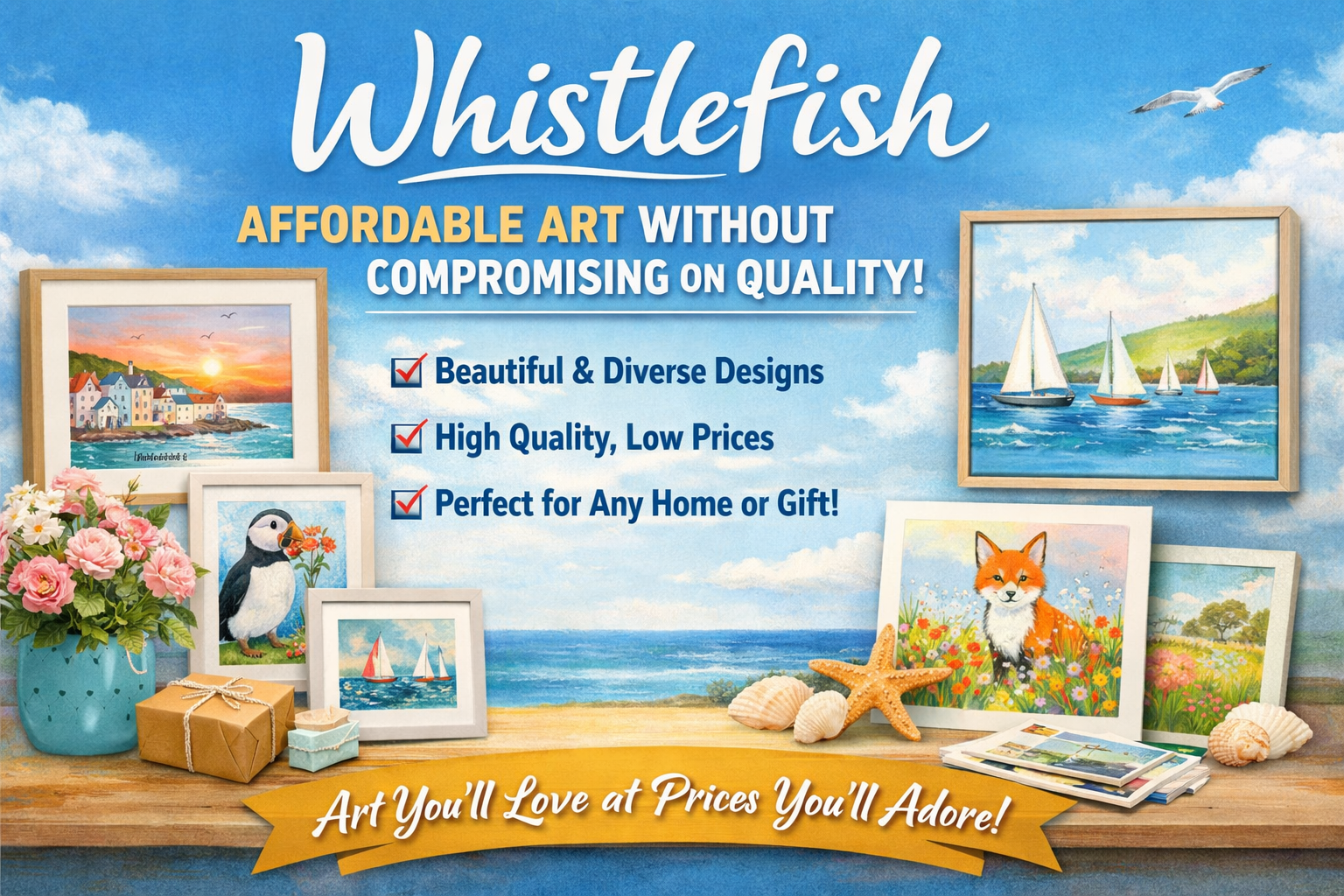 Whistlefish: Affordable Art Without Compromising on Quality