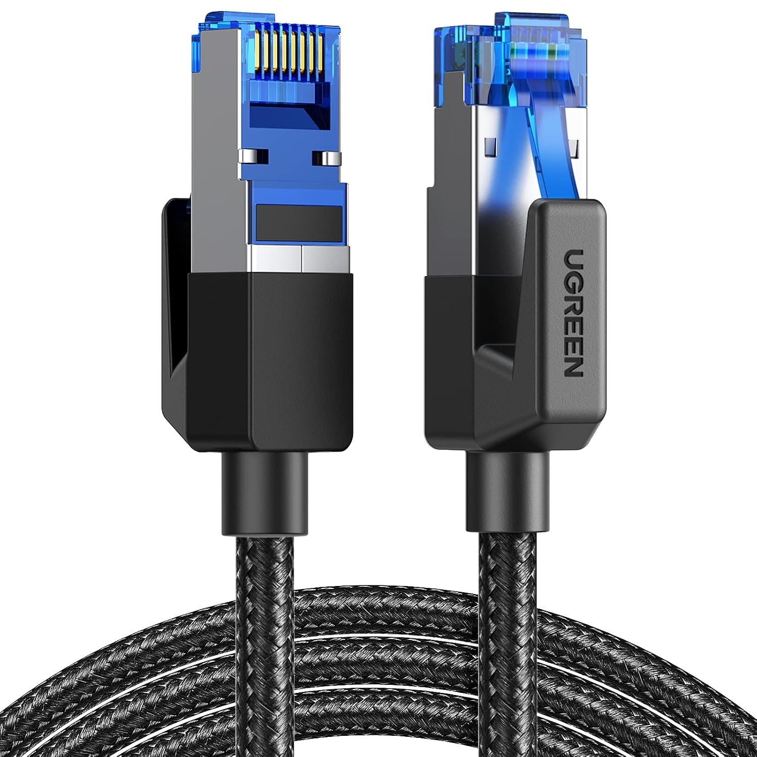 UGREEN Cat 8 Ethernet Cable 6FT, High Speed Braided 40Gbps 2000Mhz Network Cord Ca...