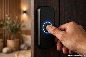 Lockin smart lock on a door